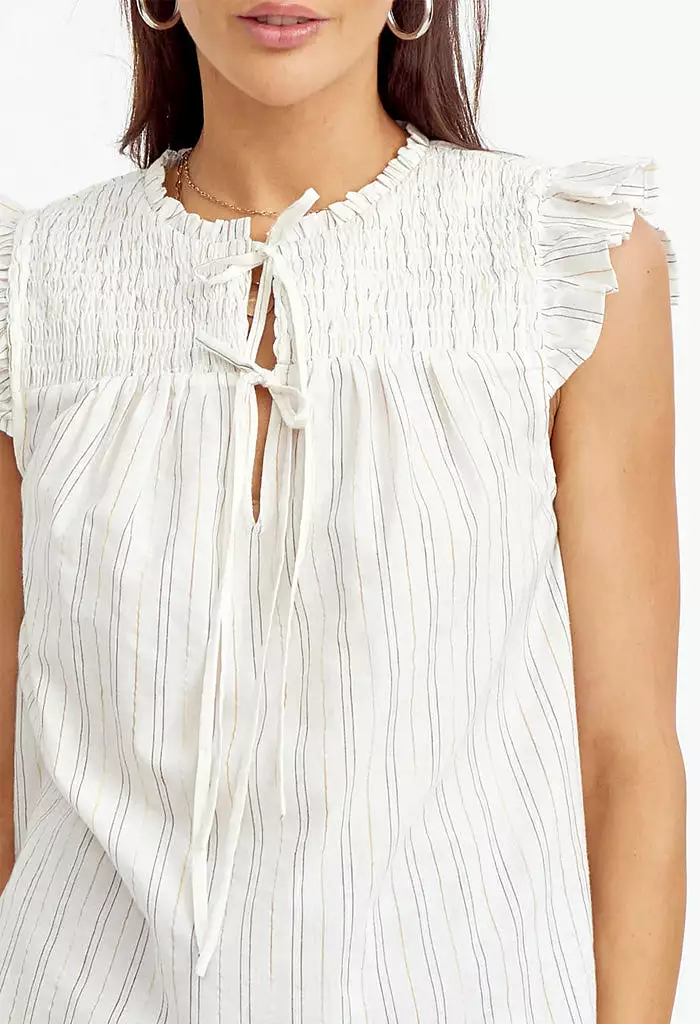 Venice Striped Smock Top