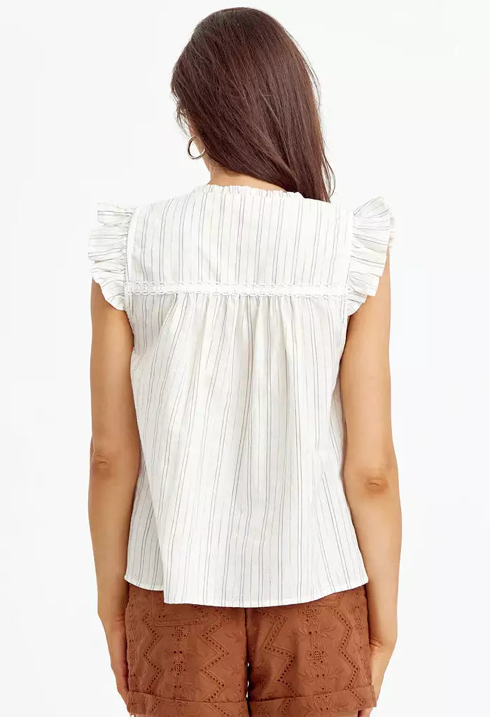 Venice Striped Smock Top