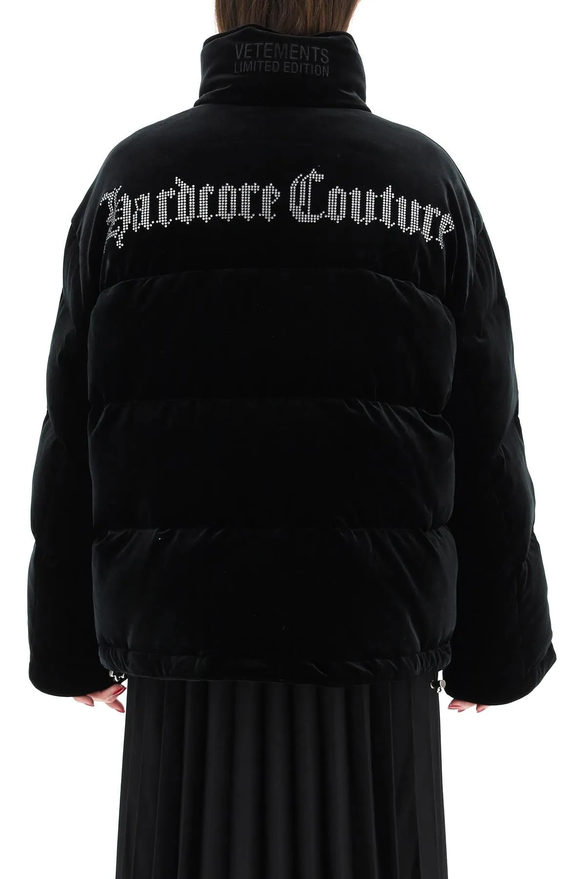 Vetements Logo Embellished Padded Zipped Jacket