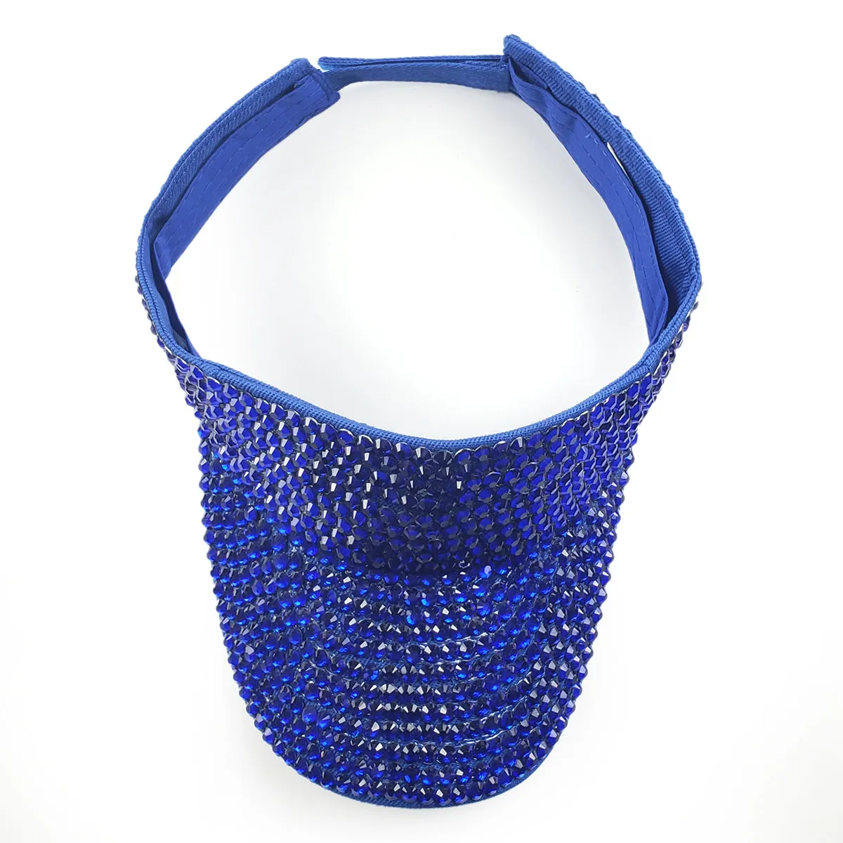 Victoria Visor in Royal Blue with Blue Crystals