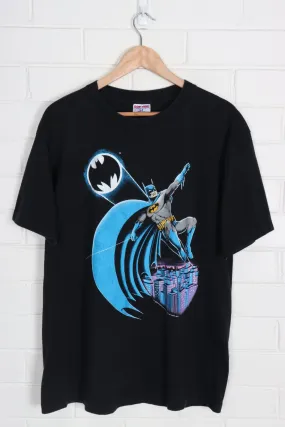 Vintage 1988 Batman DC Comics Colourful Print Tee (L)