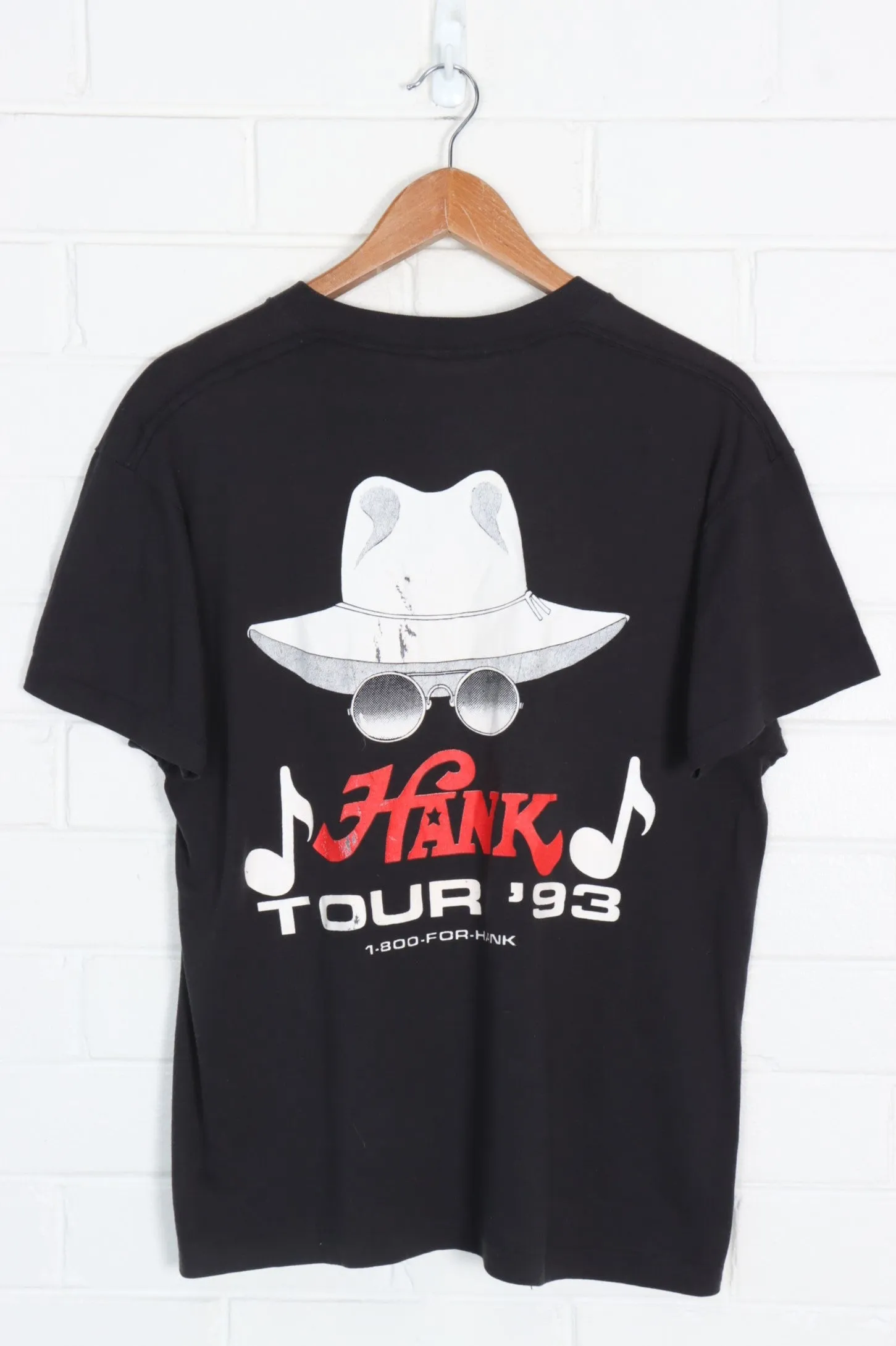 Vintage 1993 Tour Hank Williams JR USA Made 50/50 Tee (M-L)