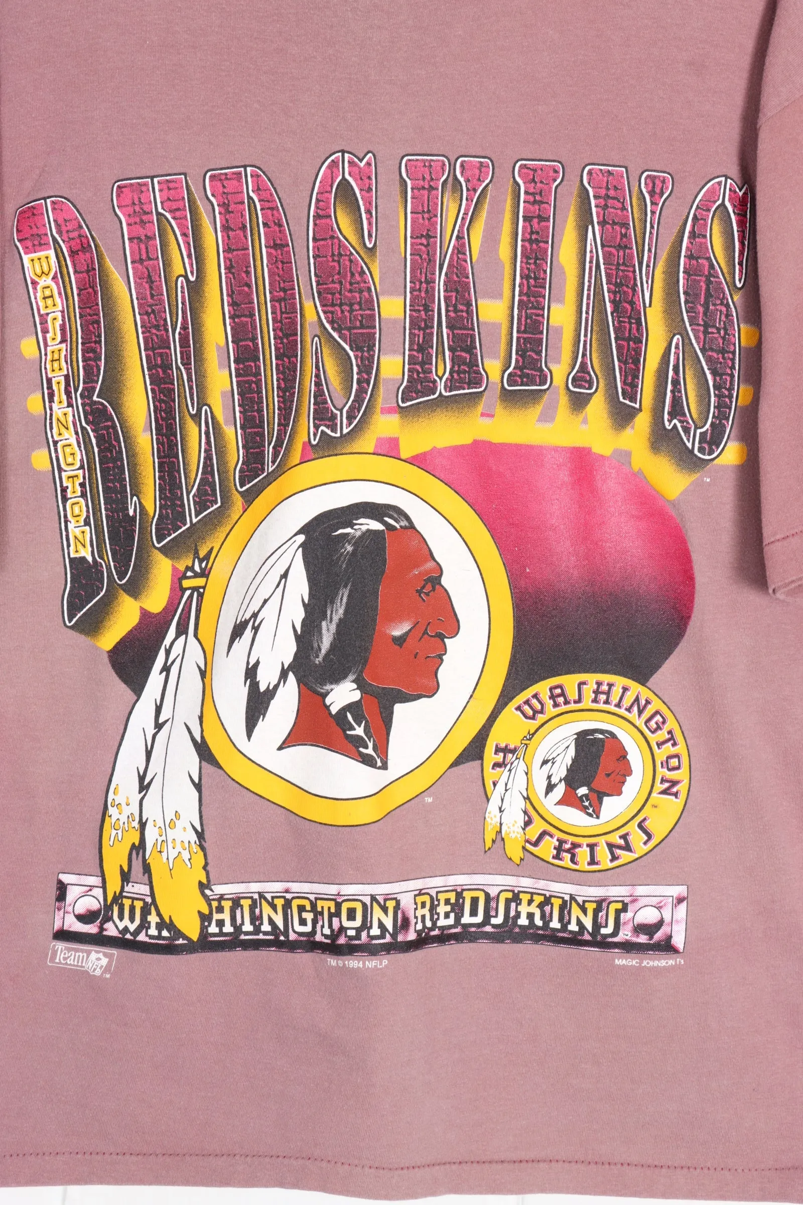 Vintage 1994 Washington Redskins NFL Single Stitch T-Shirt USA Made (XL)