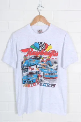 Vintage 1995 NASCAR Raybestos Brakes Ford Racing Front Back Tee (L)