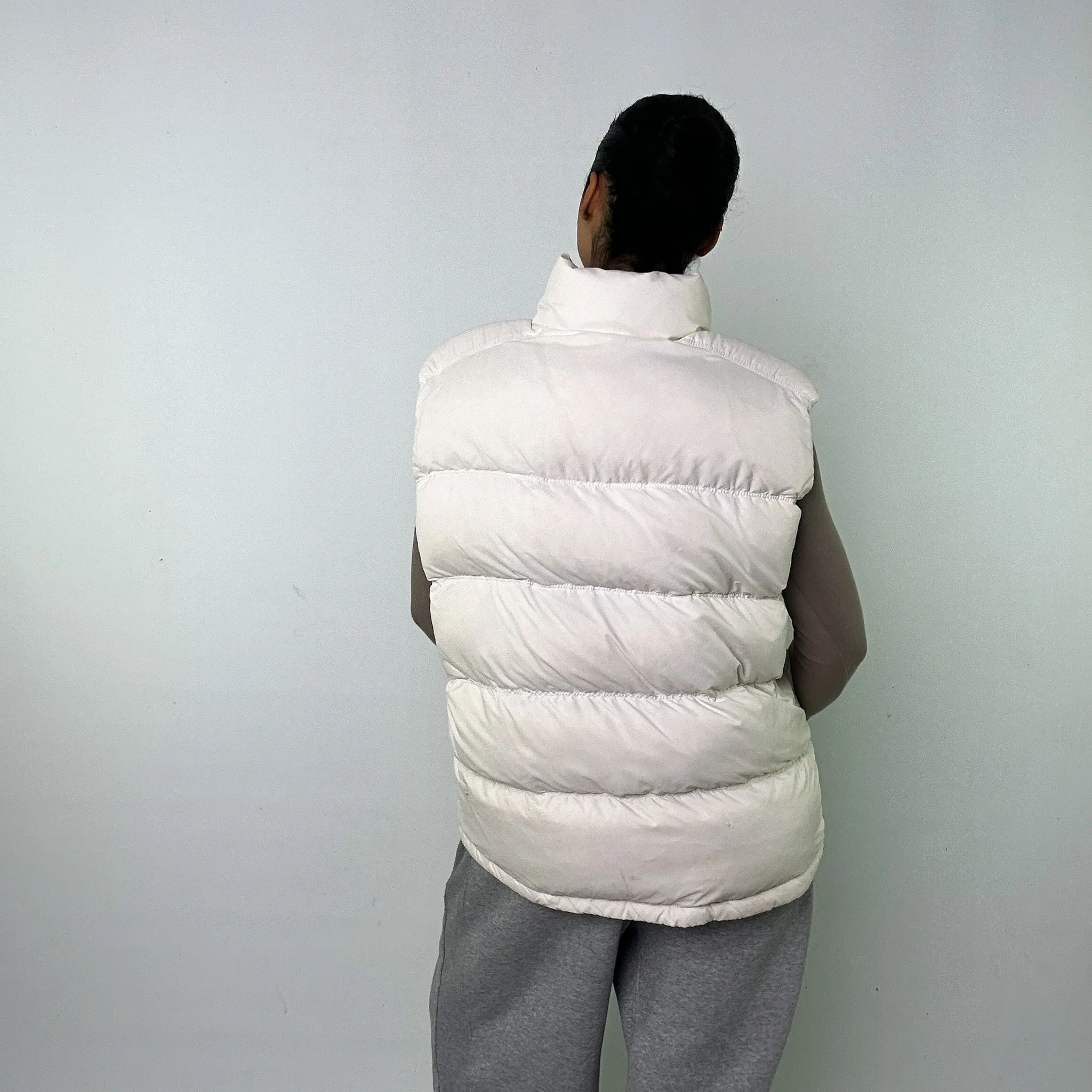 White y2ks Tommy Hilfiger Puffer Jacket Coat Gilet (XL)