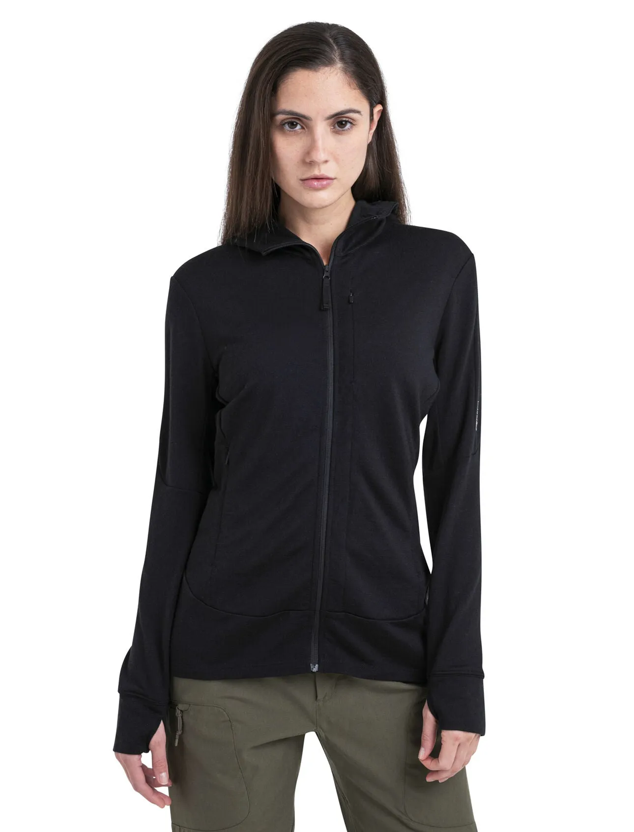 Womens Merino 260 Quantum IV LS Zip Hoodie