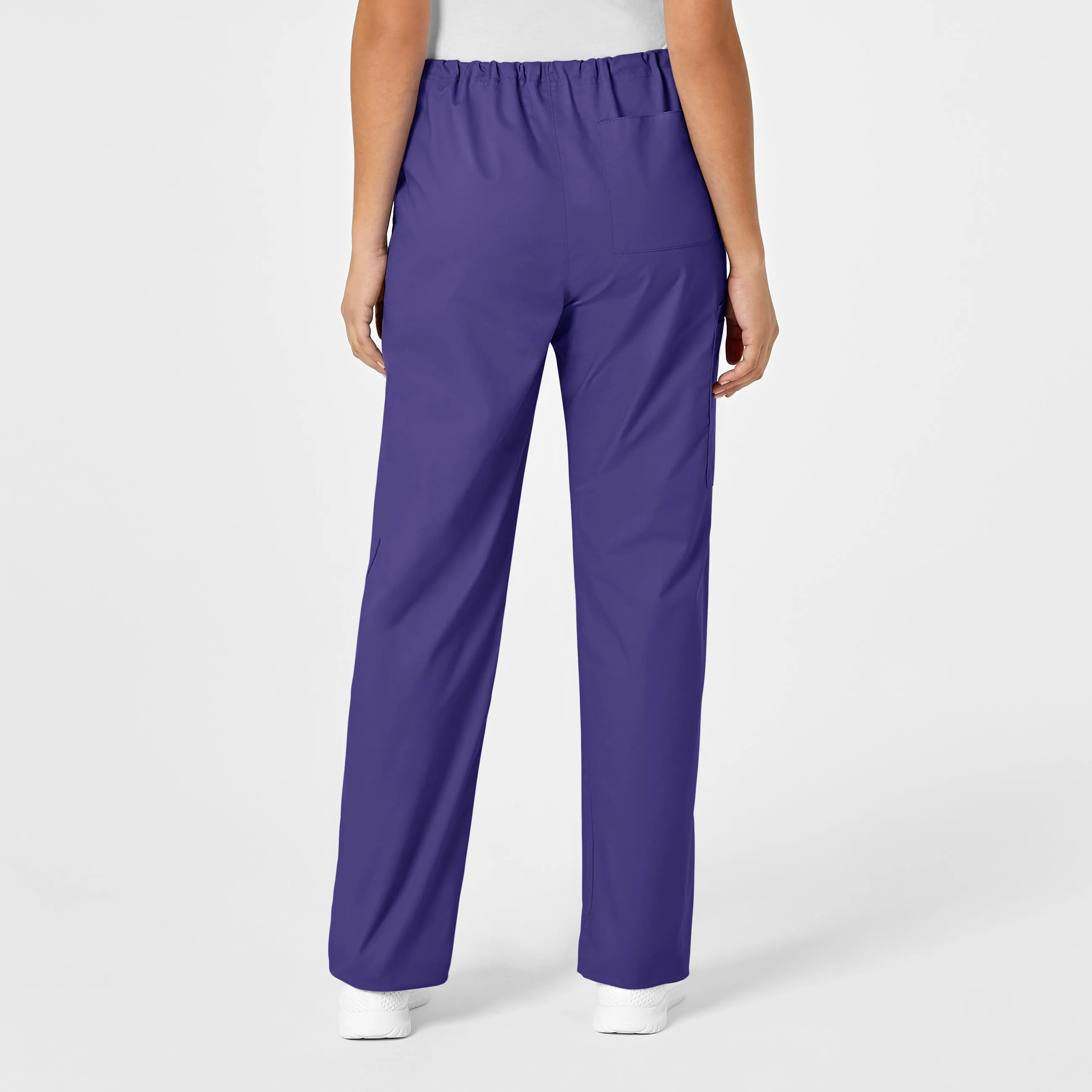 WonderWORK Unisex Drawstring Cargo Scrub Pant - Grape