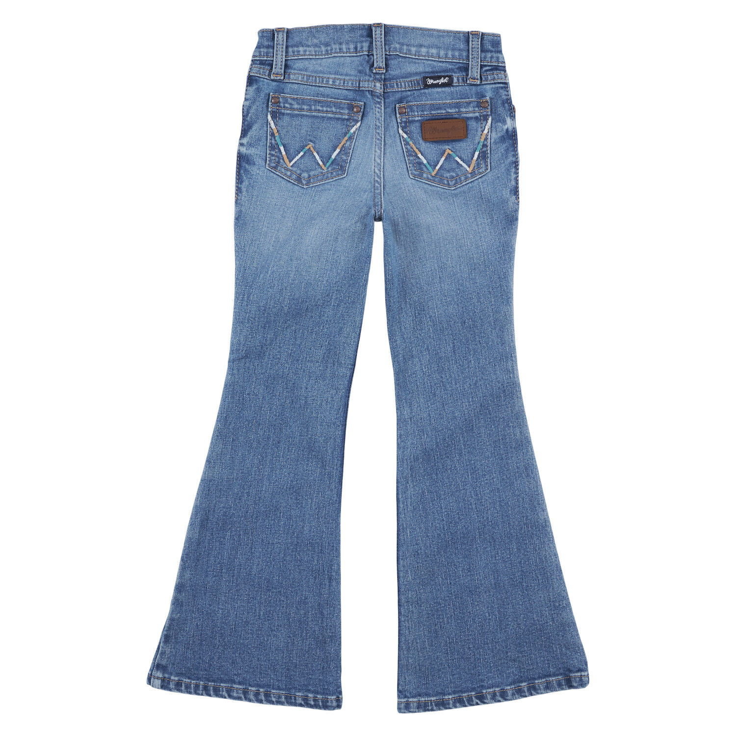 Wrangler® Western Girl's Flare Jean in Light Denim