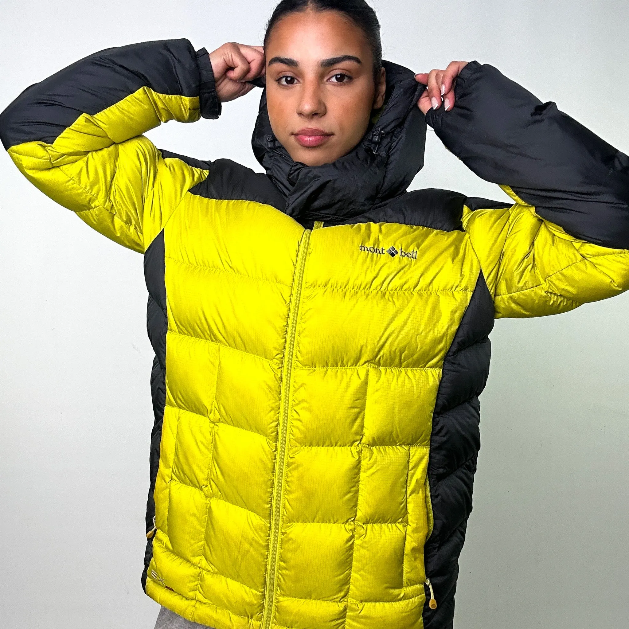 YELLOW 90S MONT BELL EX 800 PUFFER JACKET COAT (