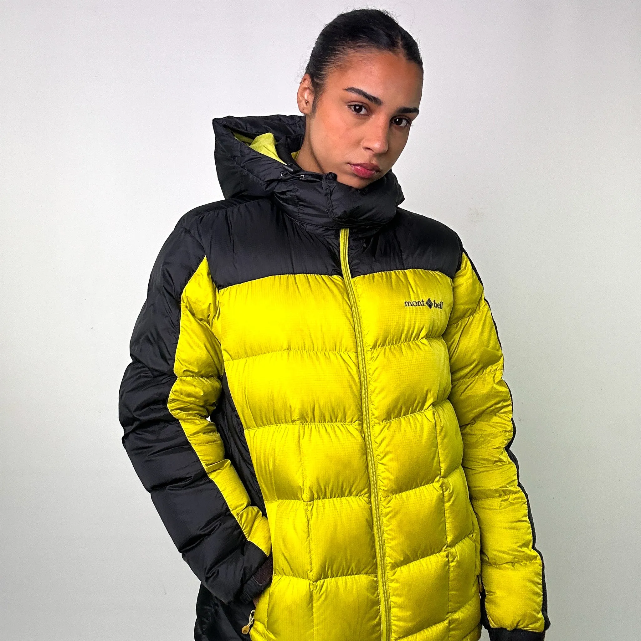 YELLOW 90S MONT BELL EX 800 PUFFER JACKET COAT (