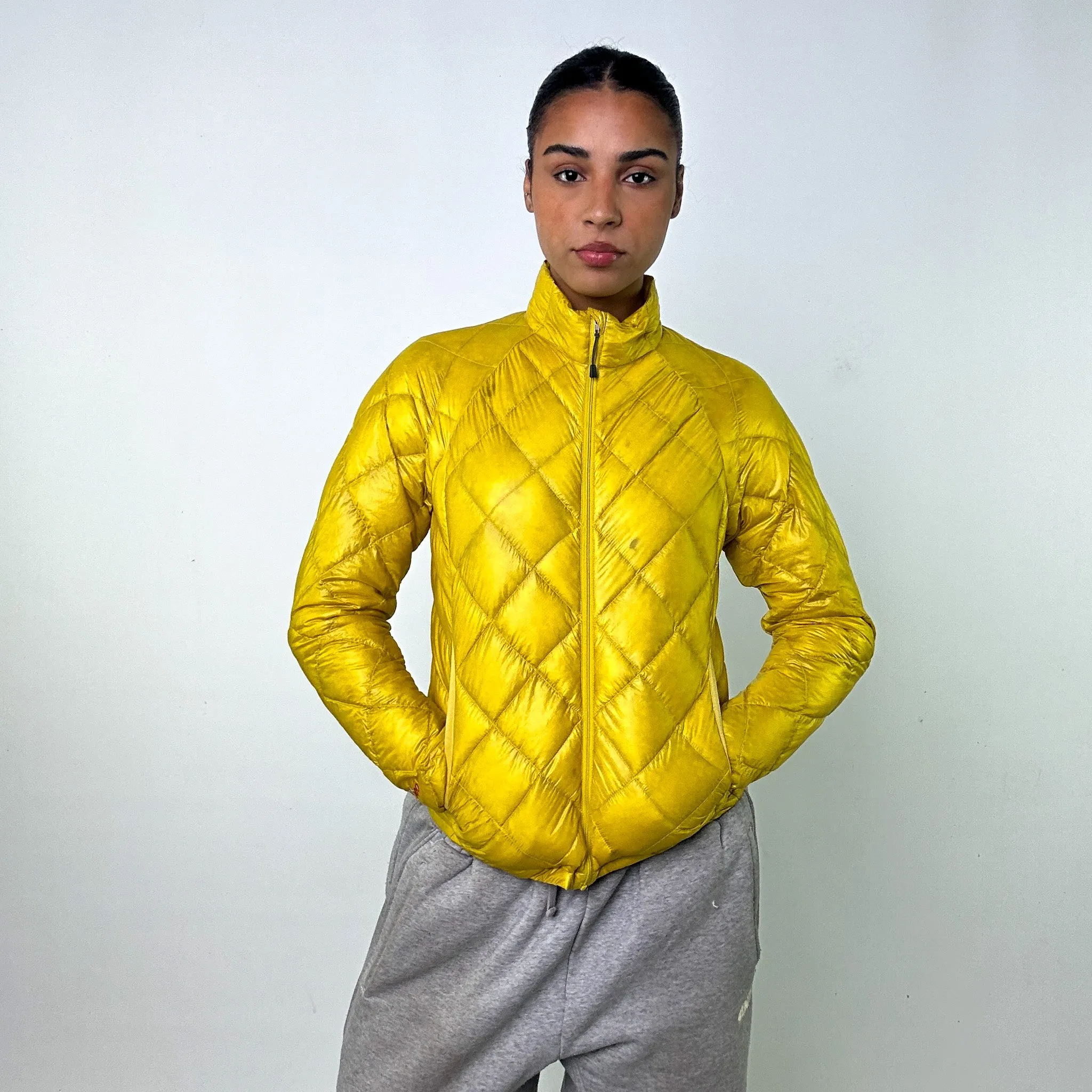 Yellow 90s Mont Bell Puffer Jacket Coat (S)