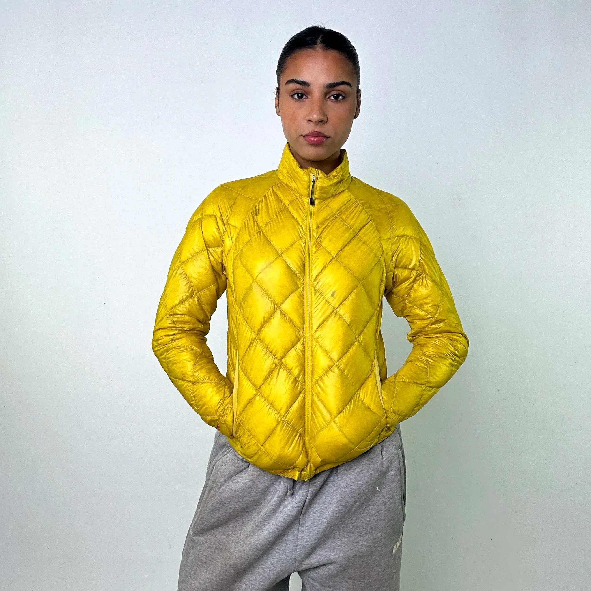 Yellow 90s Mont Bell Puffer Jacket Coat (S)