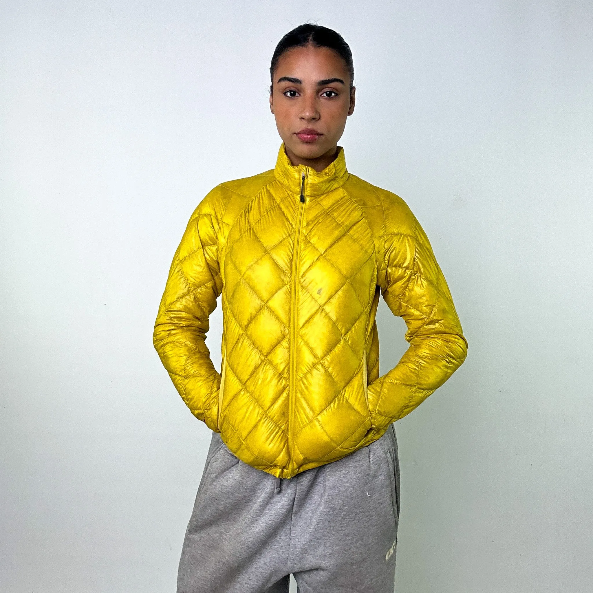 Yellow 90s Mont Bell Puffer Jacket Coat (S)