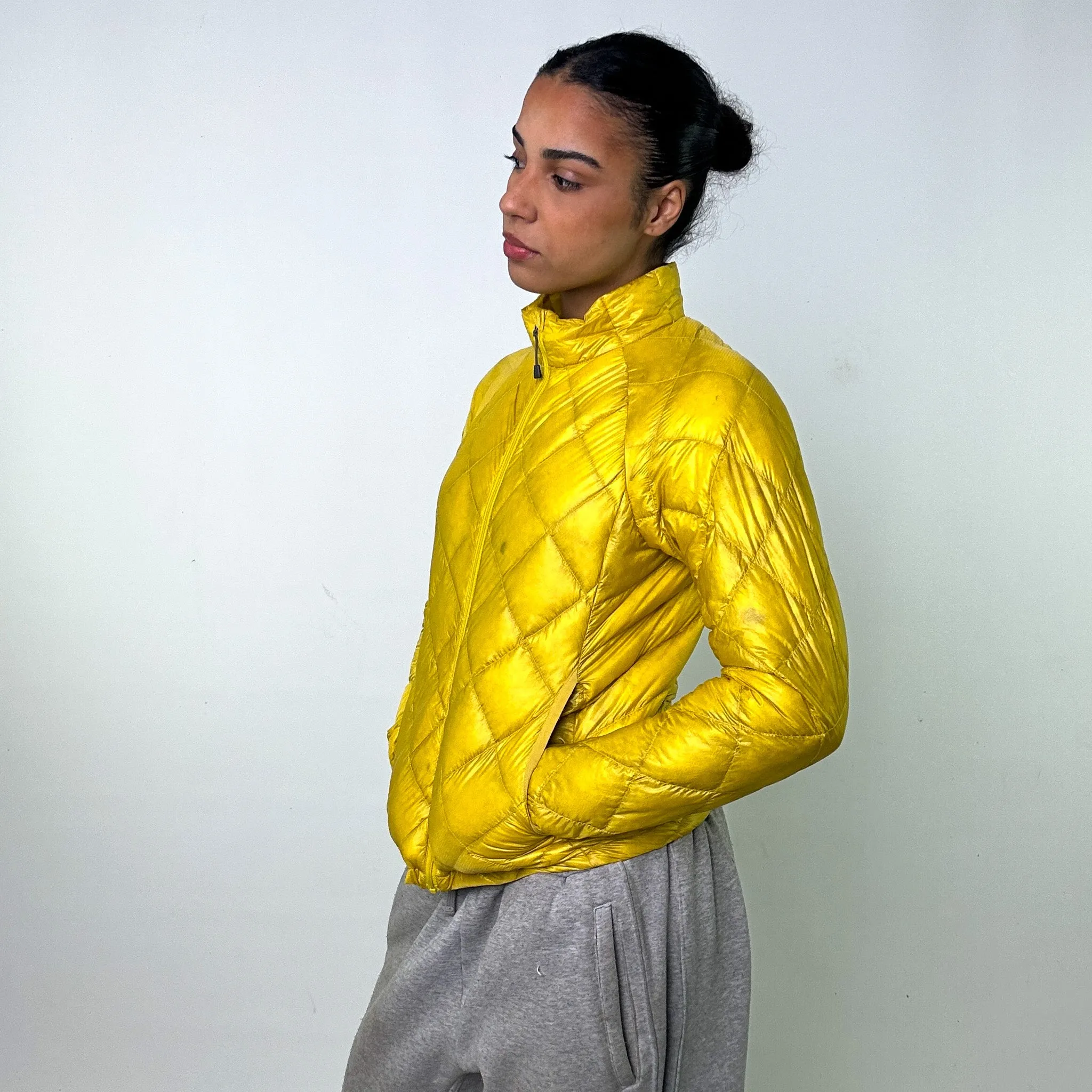 Yellow 90s Mont Bell Puffer Jacket Coat (S)