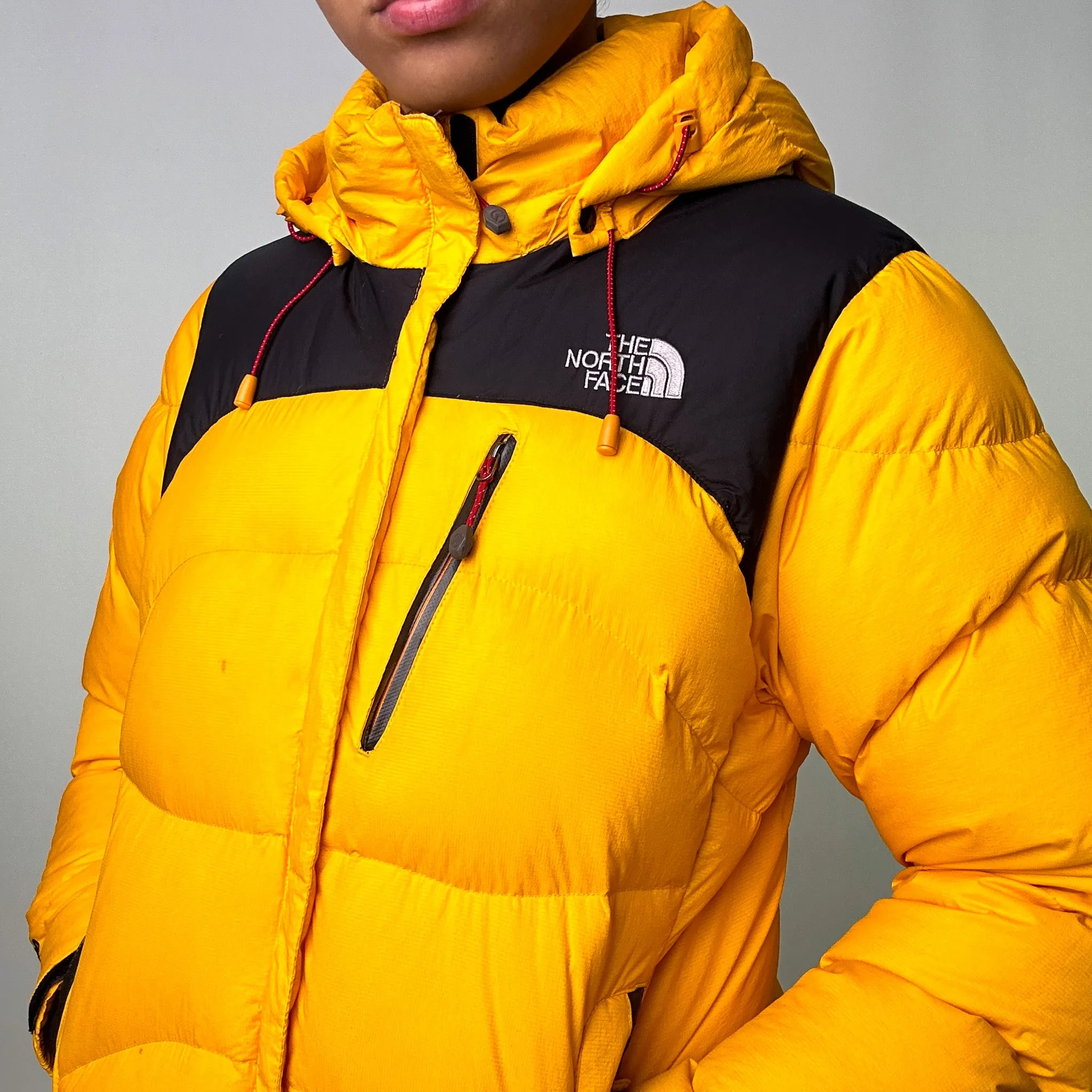 Yellow y2ks The North Face 800 Summit Series Puffer Jacket Coat (L)