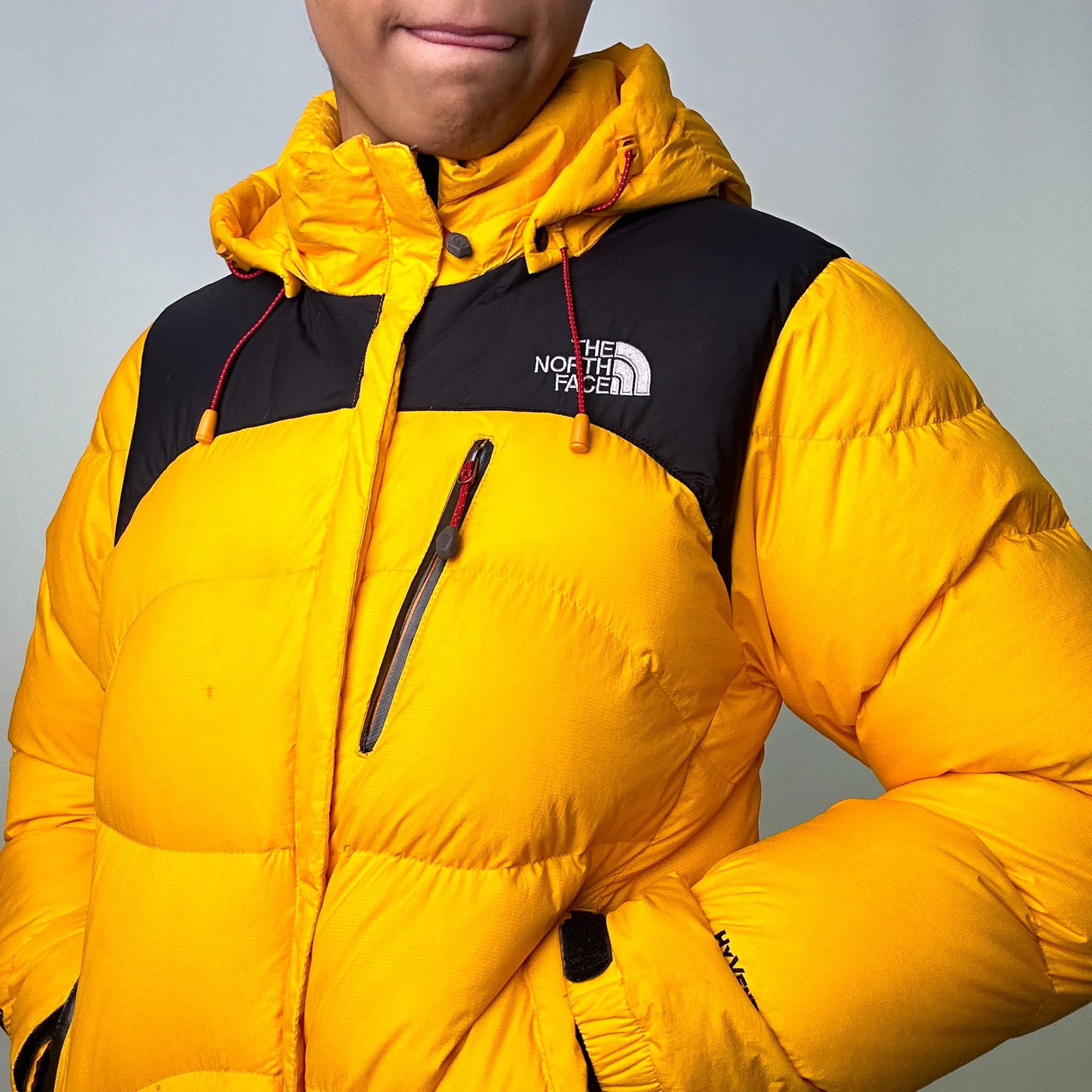 Yellow y2ks The North Face 800 Summit Series Puffer Jacket Coat (L)