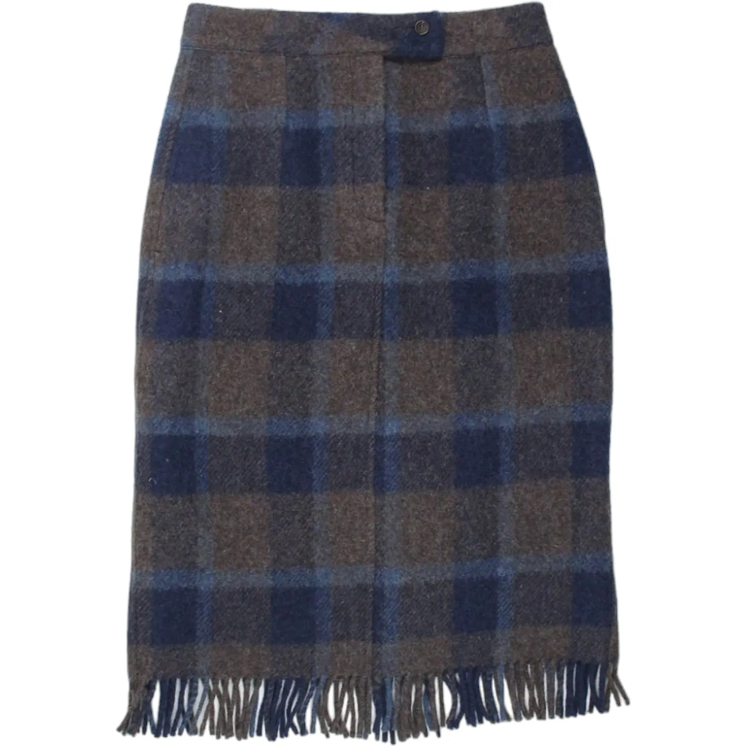 YMC Brown/Navy Alina Blanket Skirt